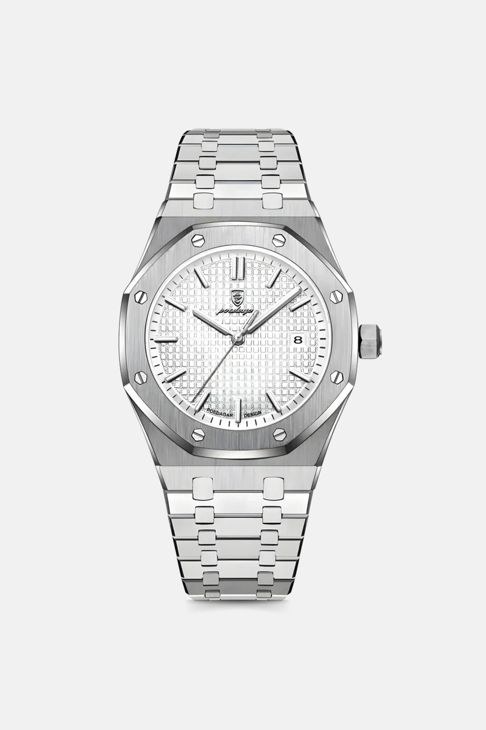 Royal horloge zilver / wit