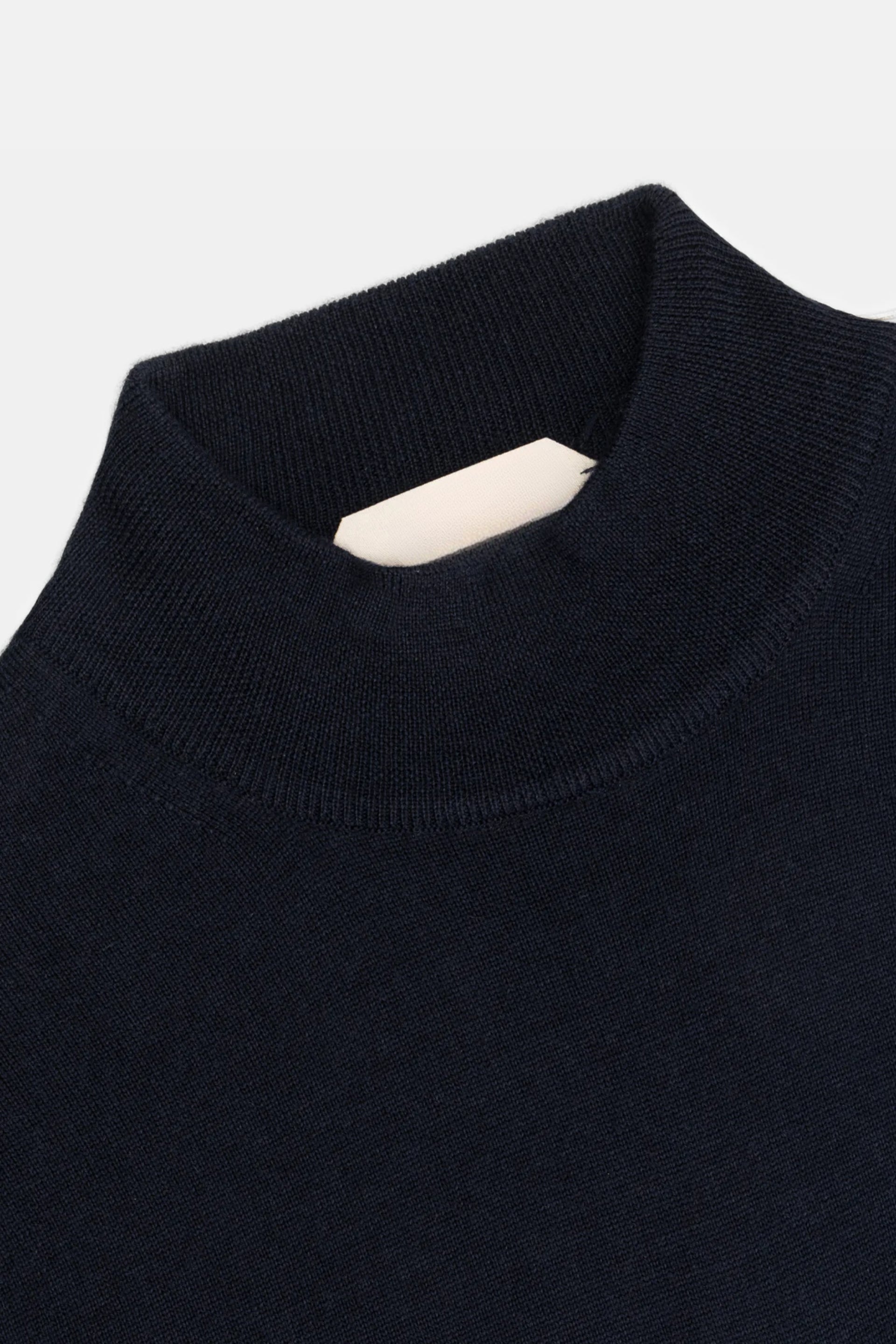 Portofino Kasjmier Mockneck – Zwart