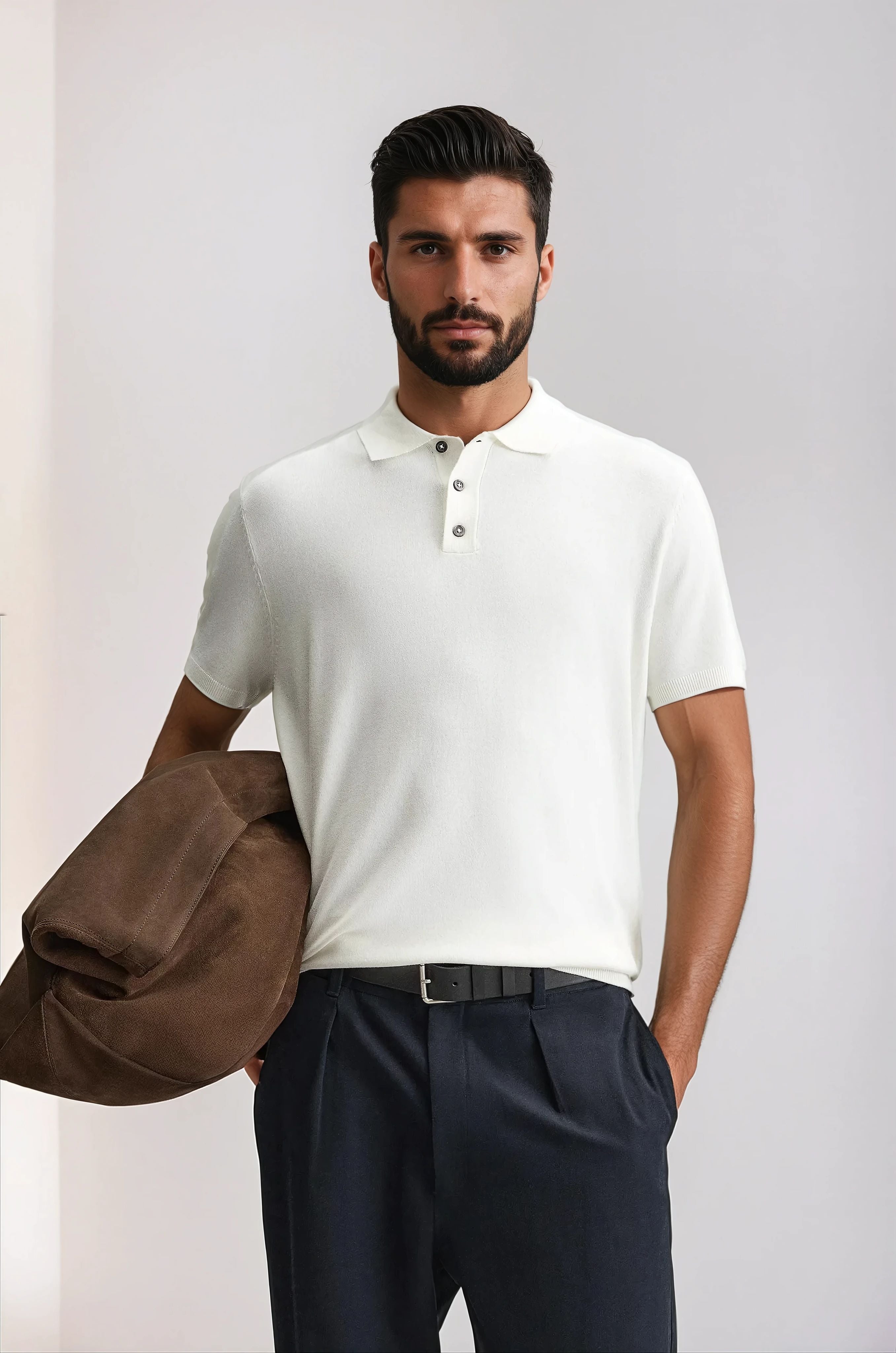 Firenze katoenen Polo - Ecru