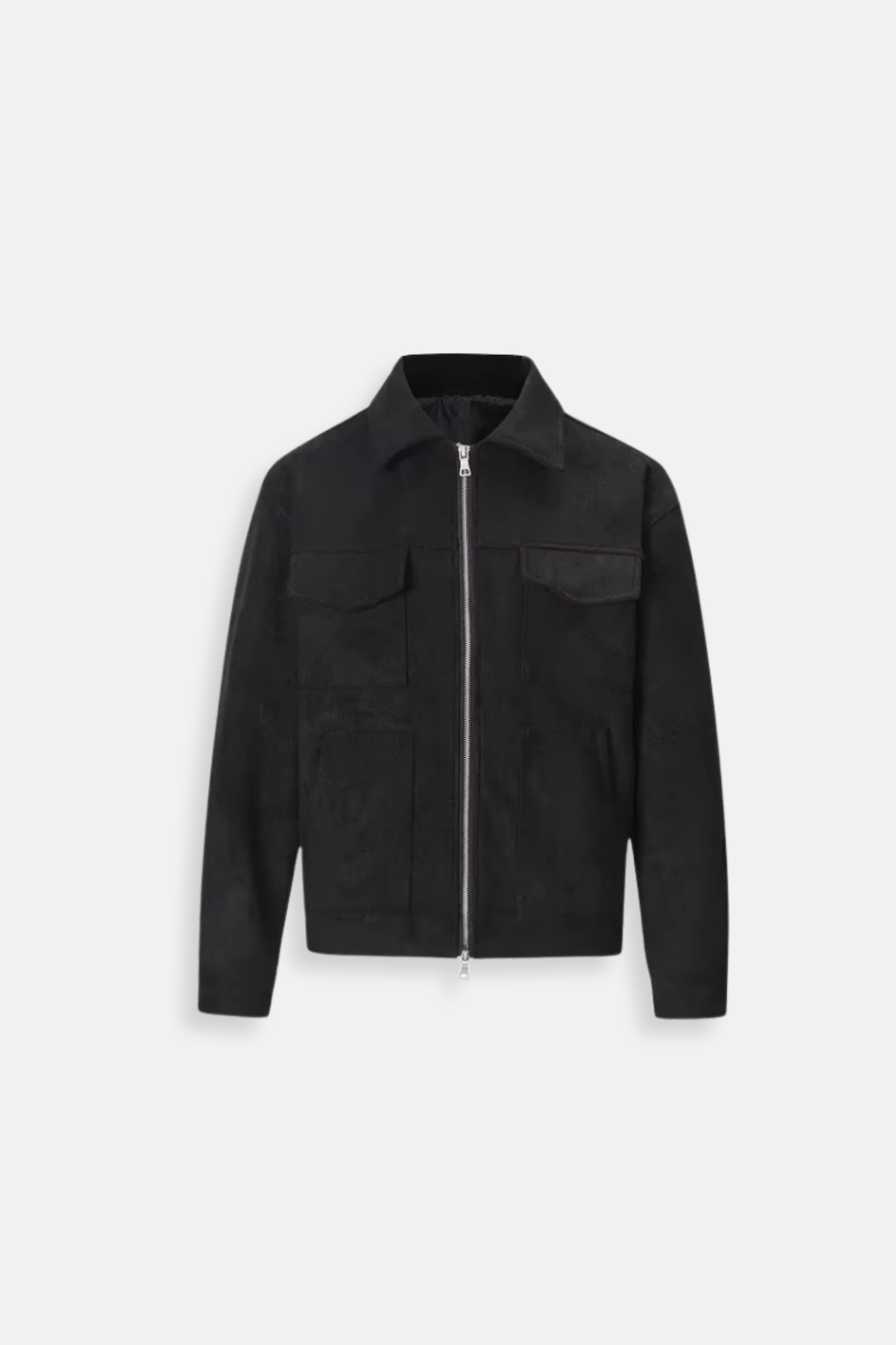 Luxurious suede jacket black