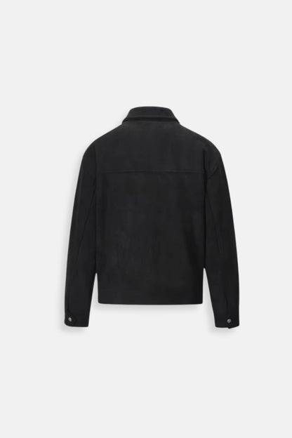 Luxe suede jack zwart