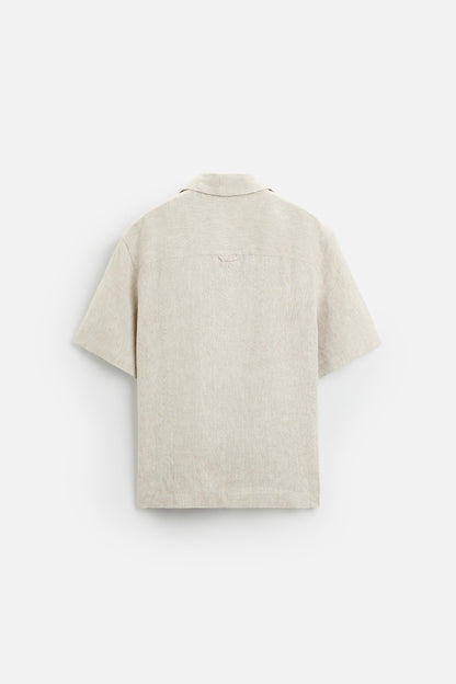 Premium linnen zomer set taupe