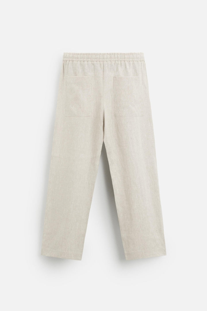 Premium linnen zomer set taupe
