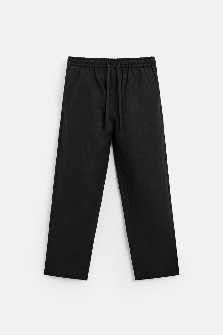 Premium linnen zomer set zwart