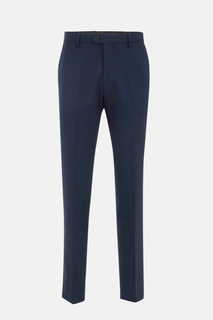 Business chino lichte structuur navy blauw