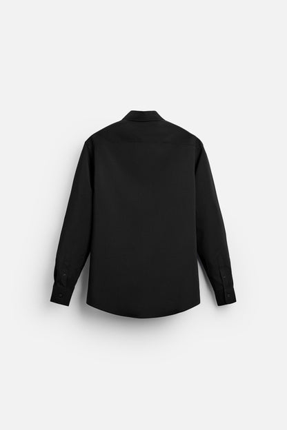 Stretchy overhemd zwart