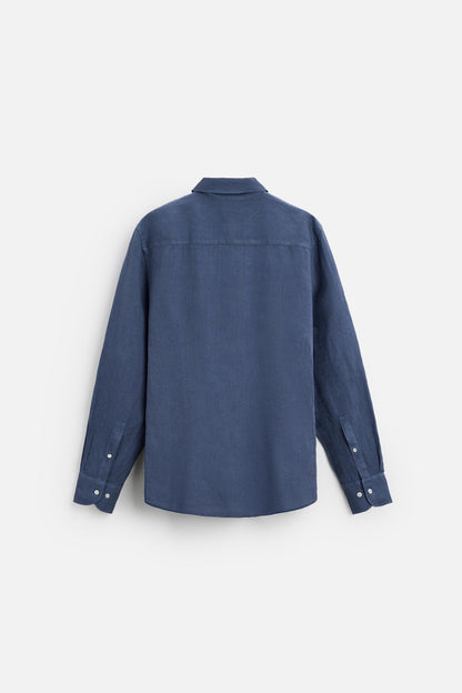 Linnen overhemd denim