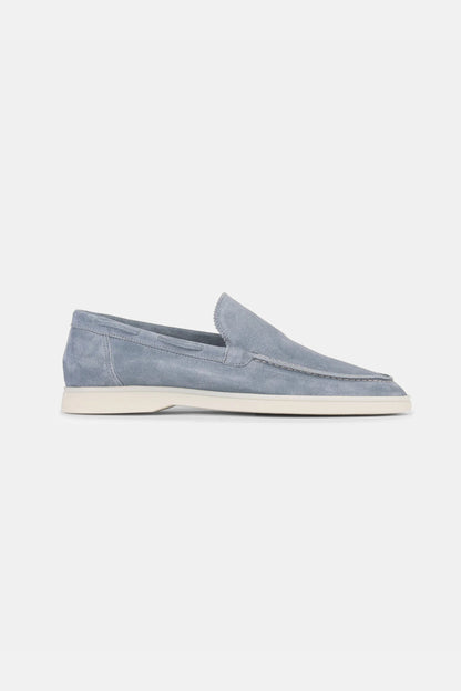 Lage suede loafers sky blue
