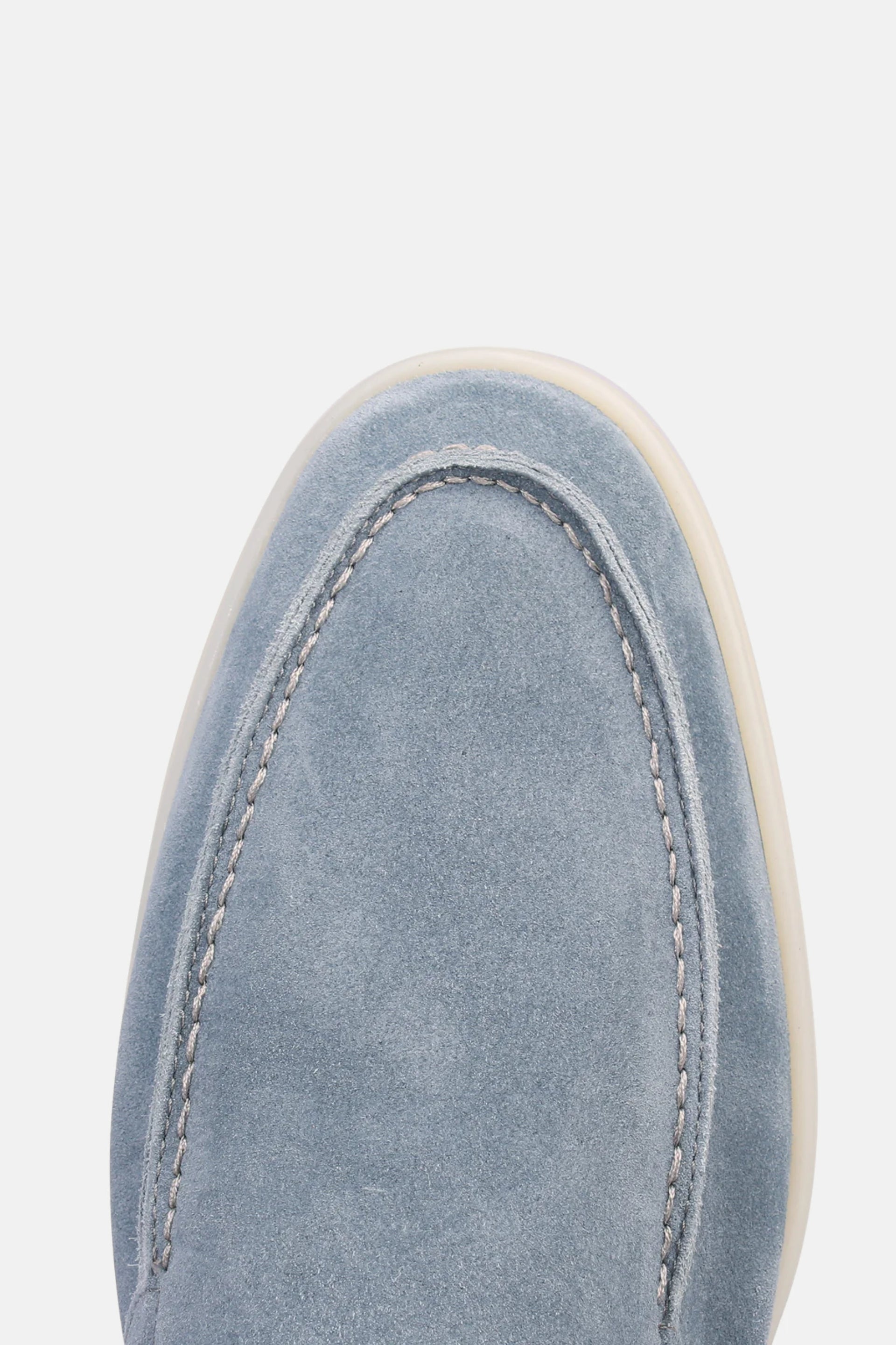 Lage suede loafers sky blue