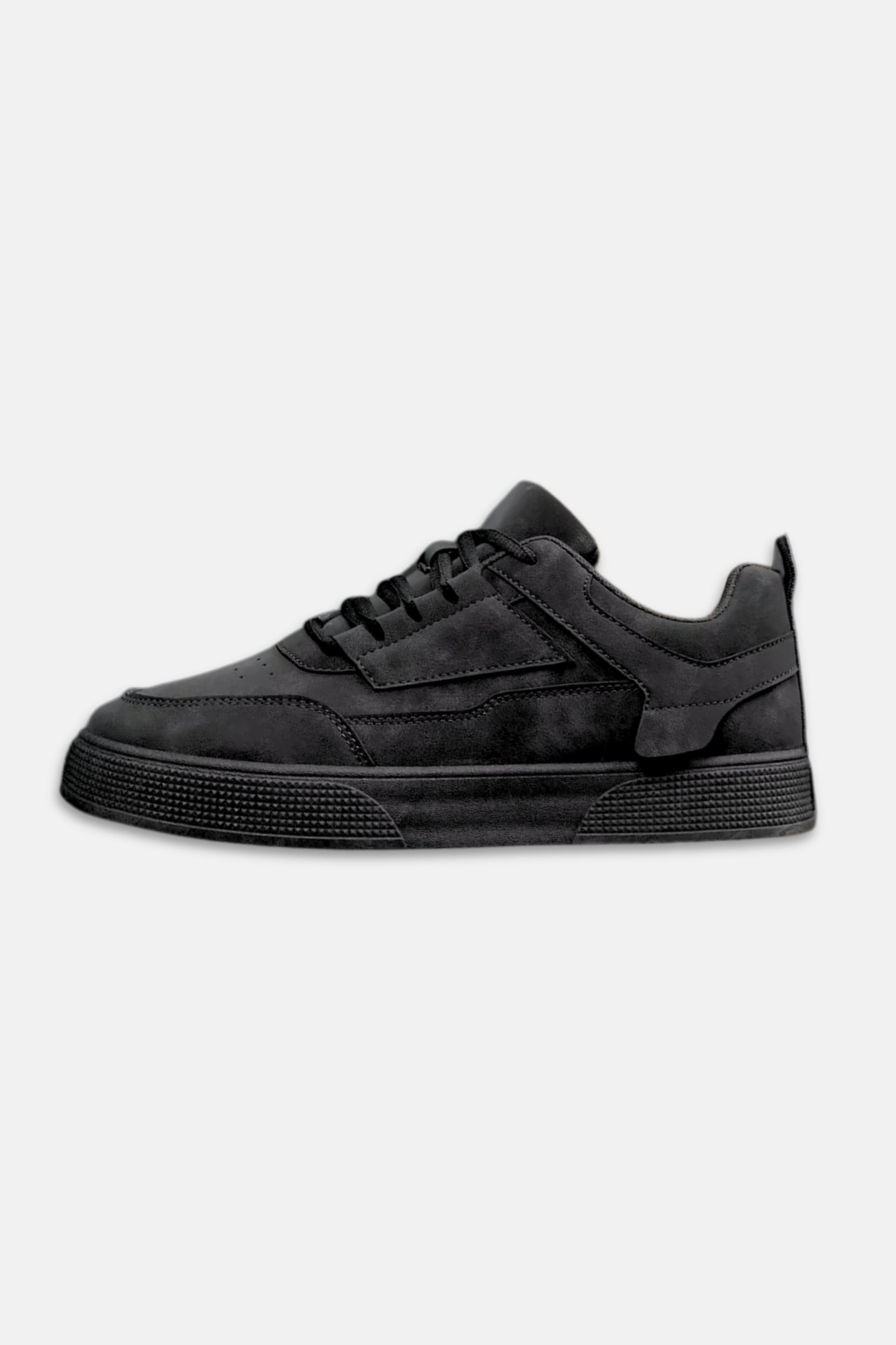 Suede sneakers zwart