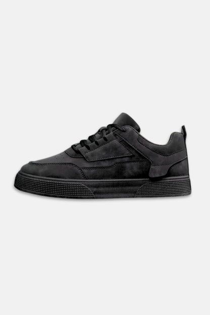 Suede sneakers zwart