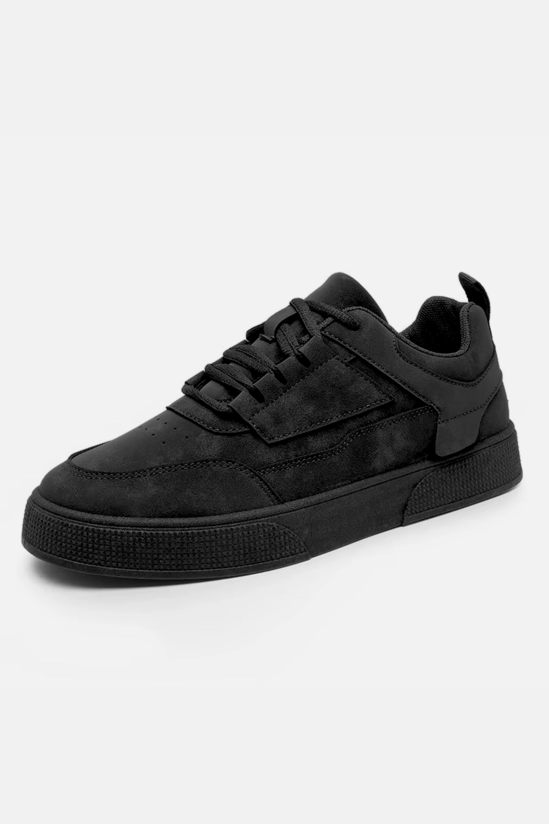 Suede sneakers zwart