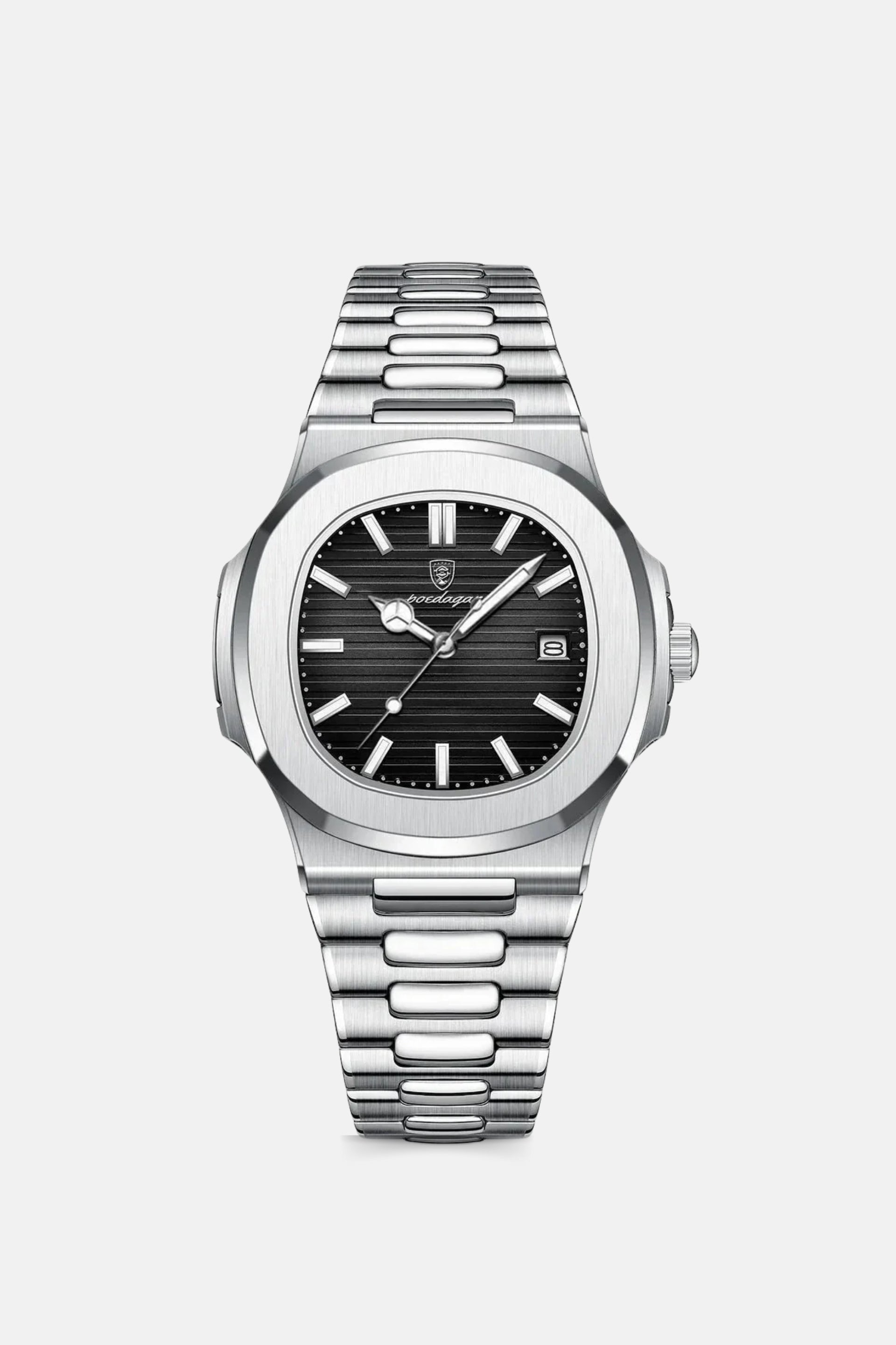 Monaco watch silver black