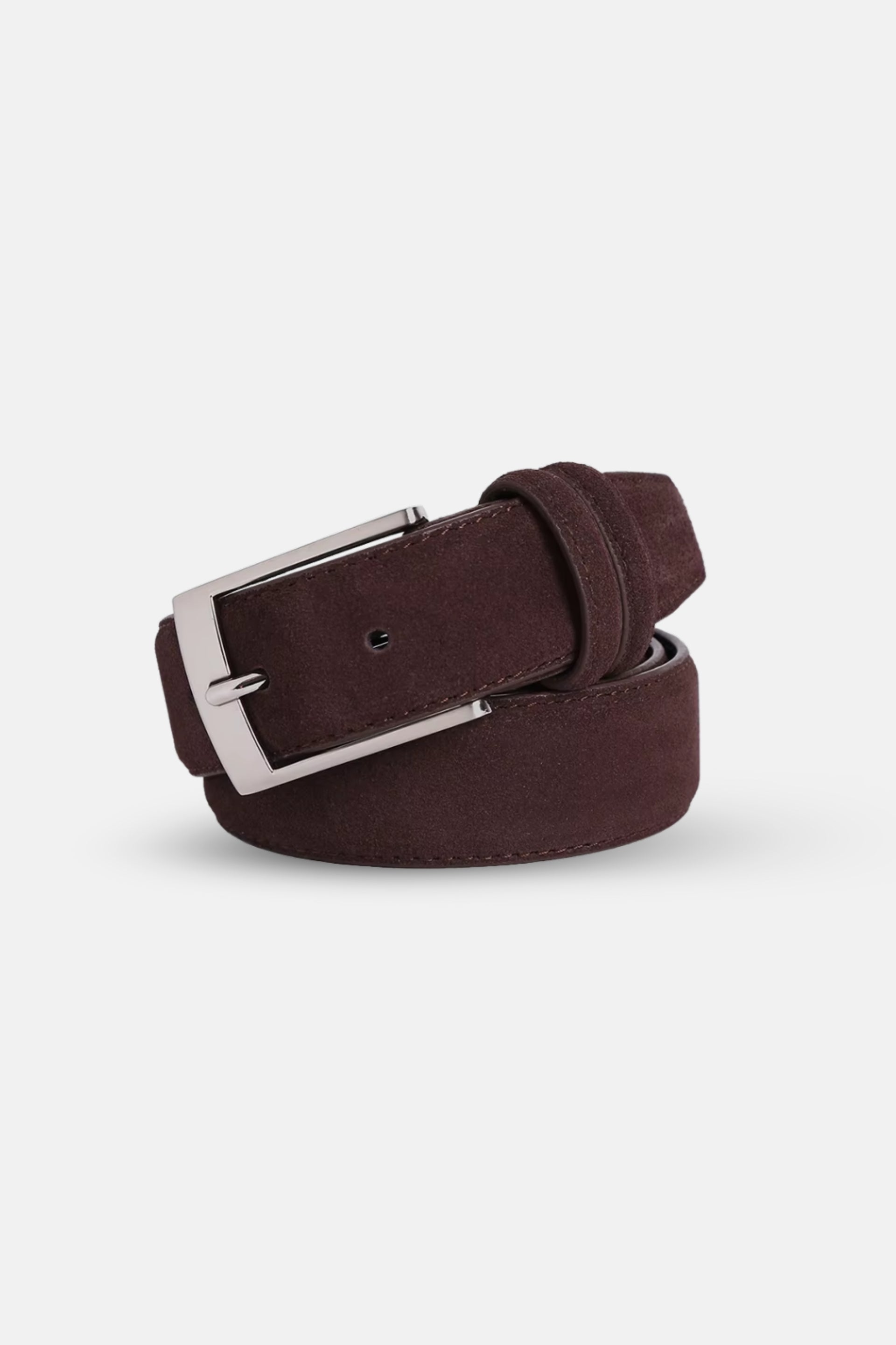 Suede belt brown