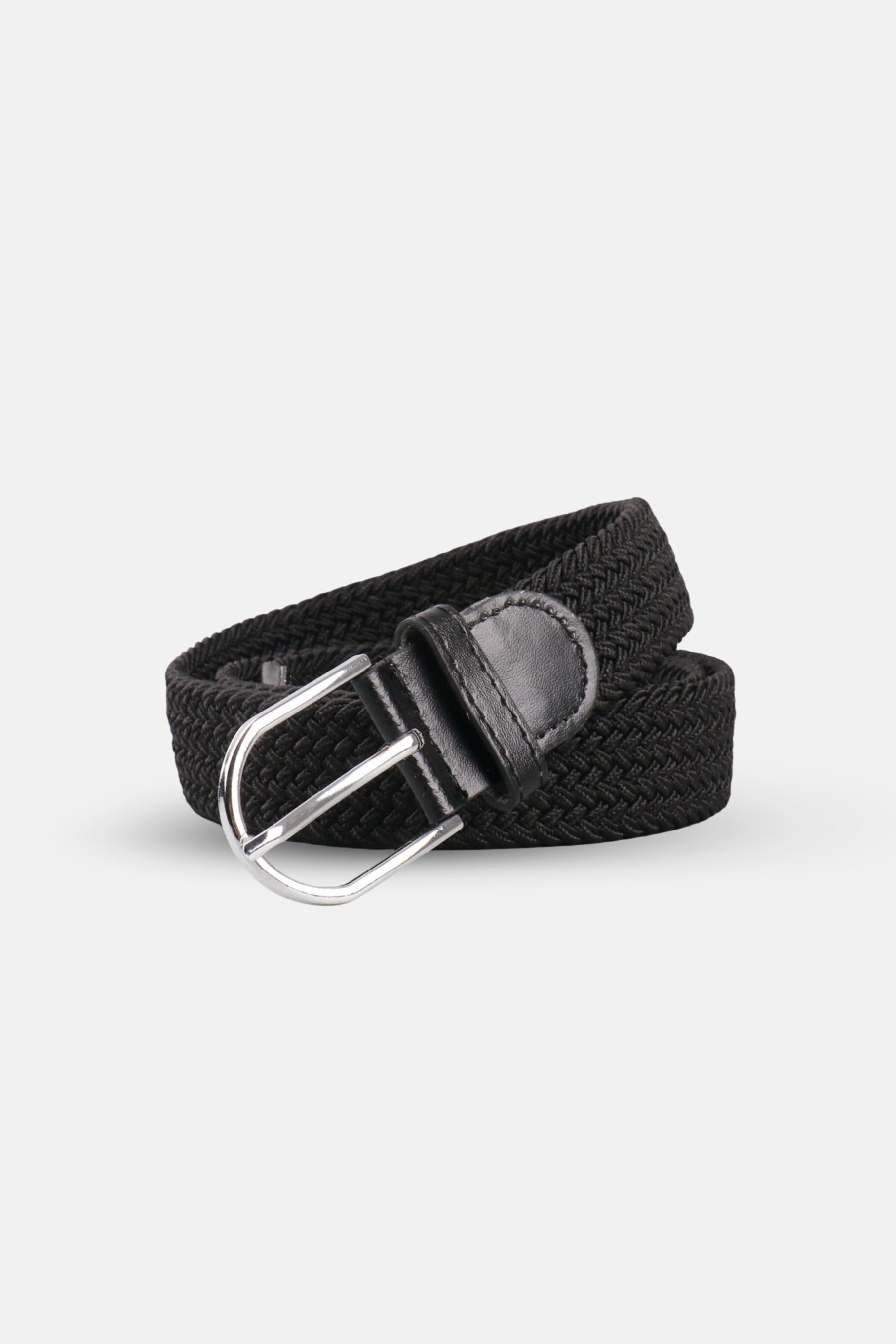 classic braided belt black