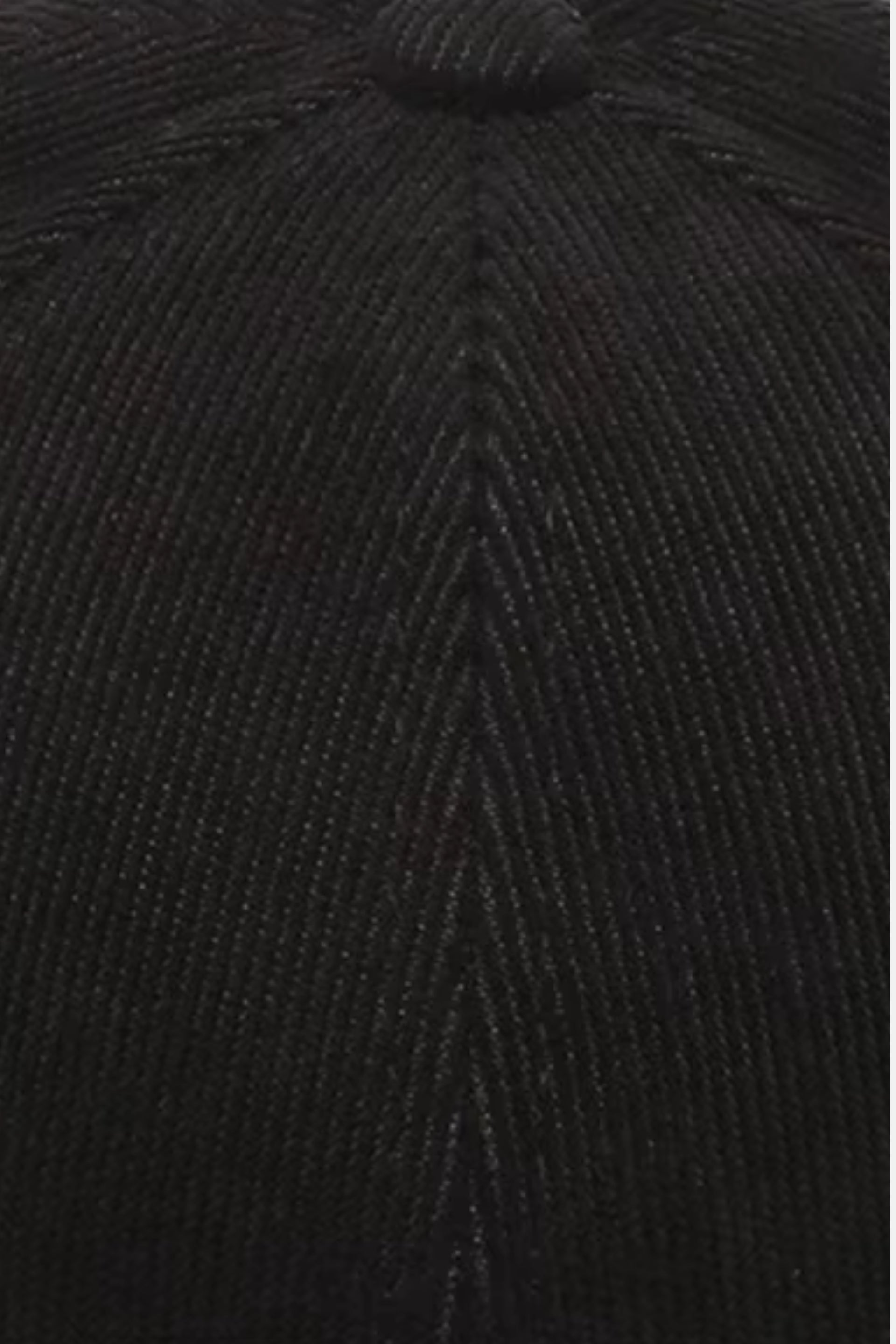 Suede geribbelde baseball cap zwart