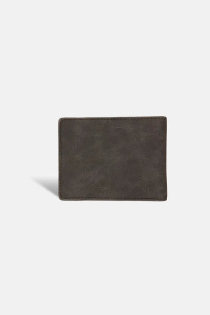 Suede portomonne bruin