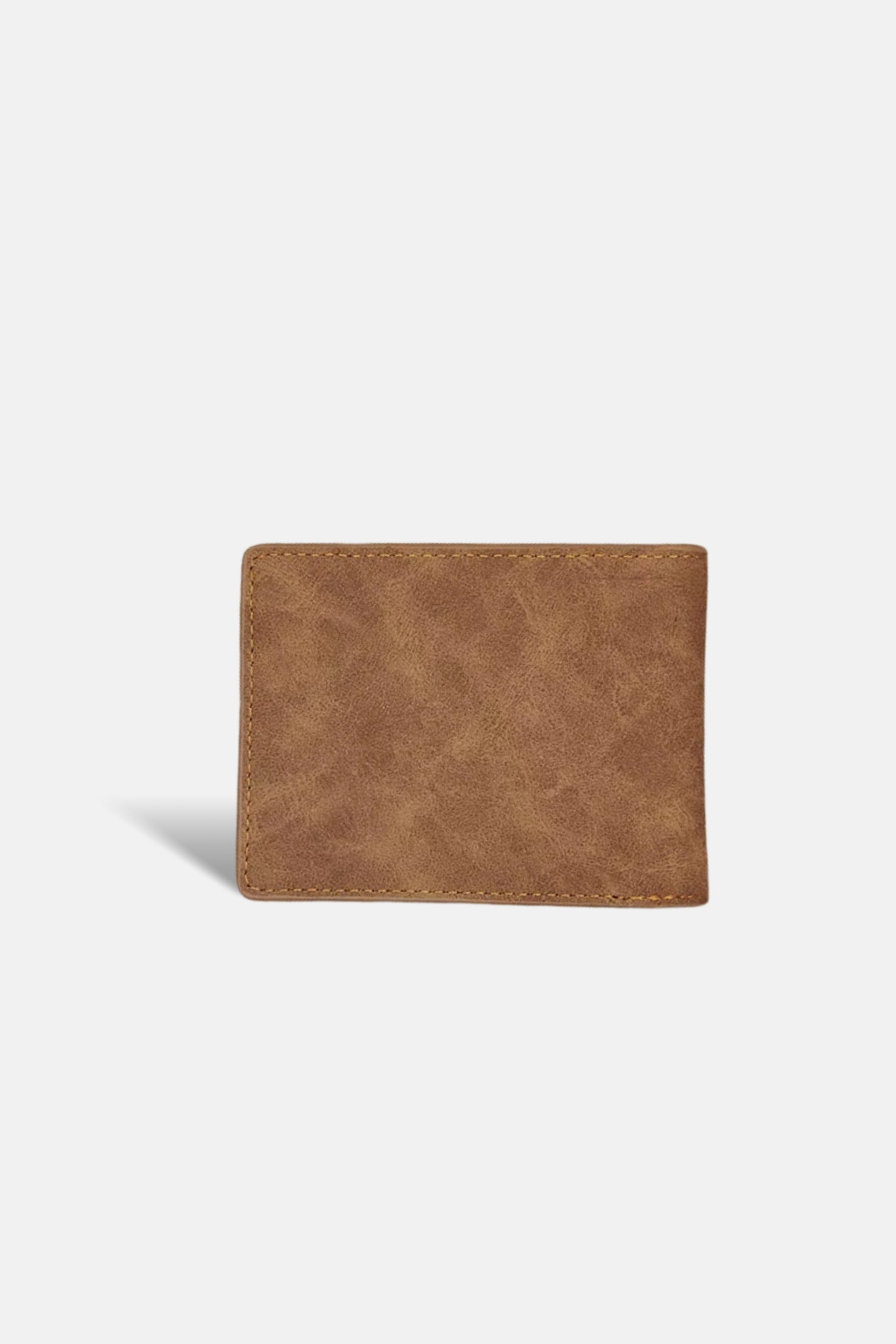 Suede portomonne licht bruin