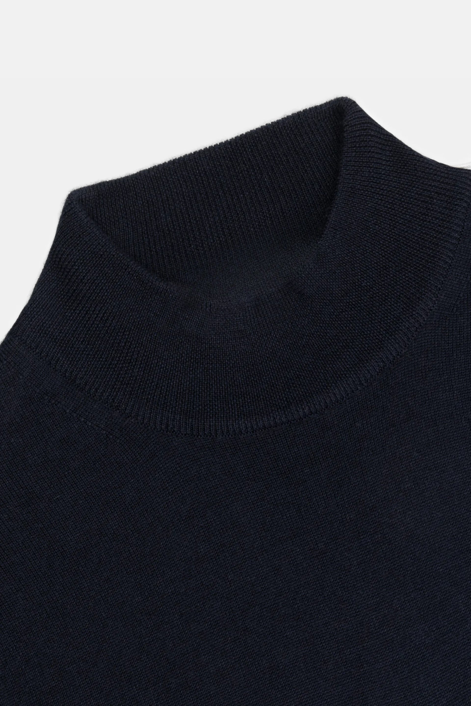 Portofino Kasjmier Mockneck – Nachtblauw