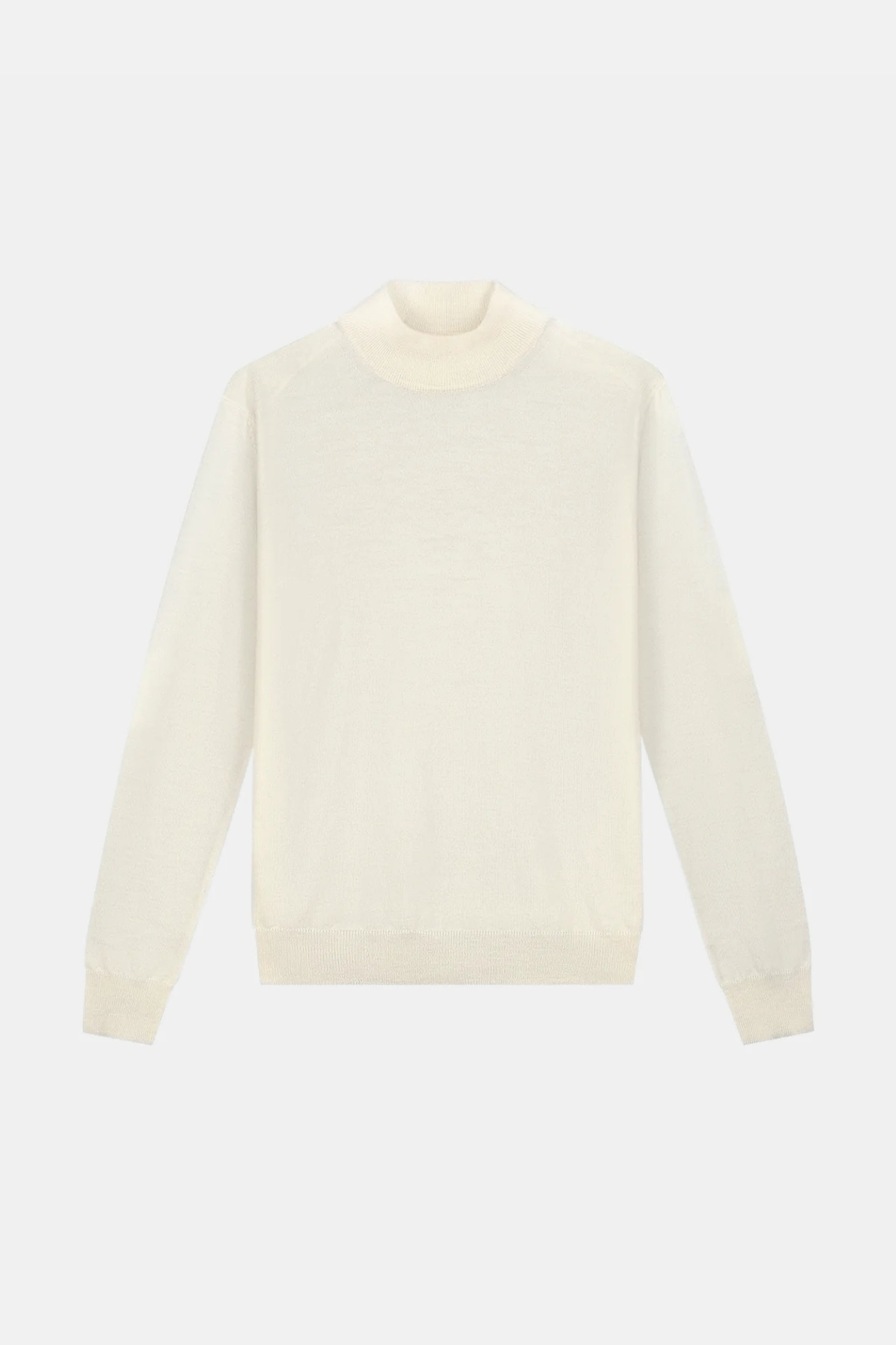 Portofino Cashmere Mockneck – Ecru