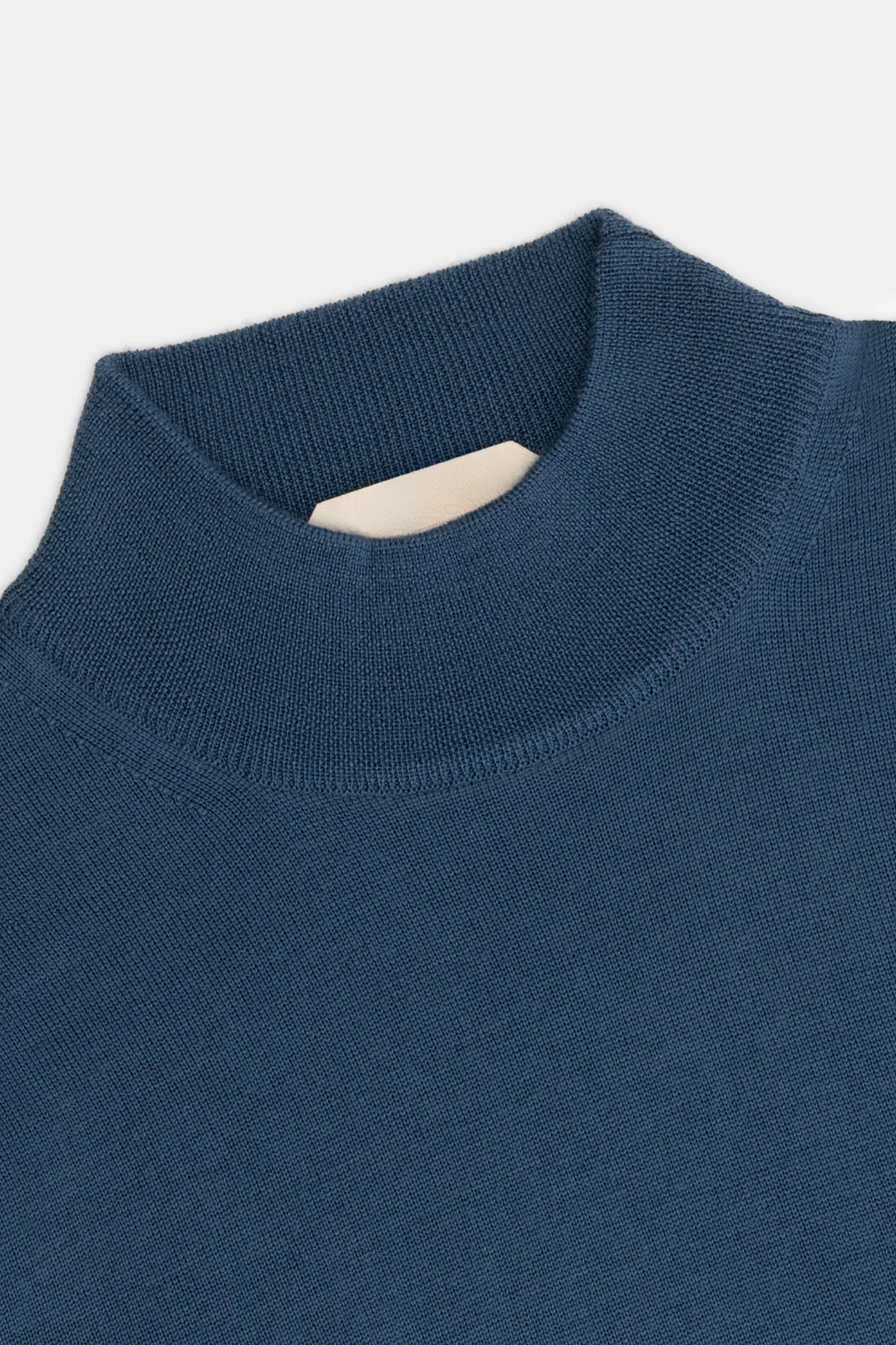 Portofino Kasjmier Mockneck – Marine