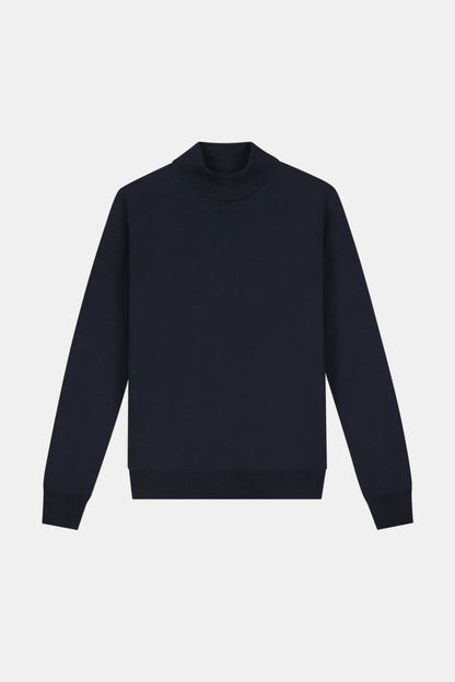 Portofino Kasjmier Mockneck – Zwart