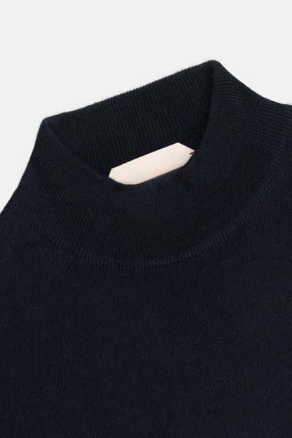 Portofino Kasjmier Mockneck – Zwart