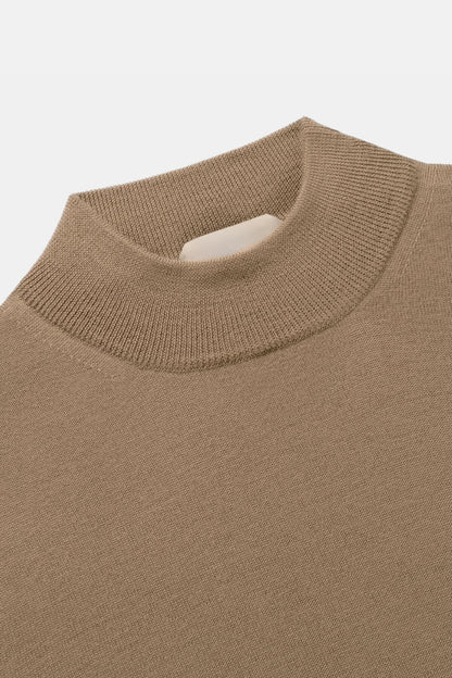 Portofino Kasjmier Mockneck – Karamel