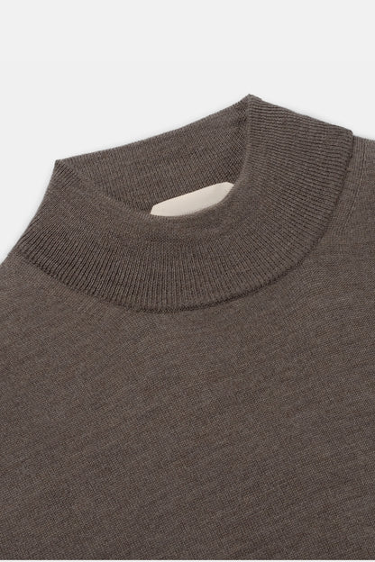 Portofino Kasjmier Mockneck – Mokka