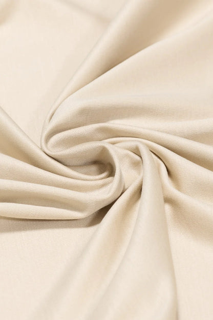 Premium glanzende T-Shirt beige