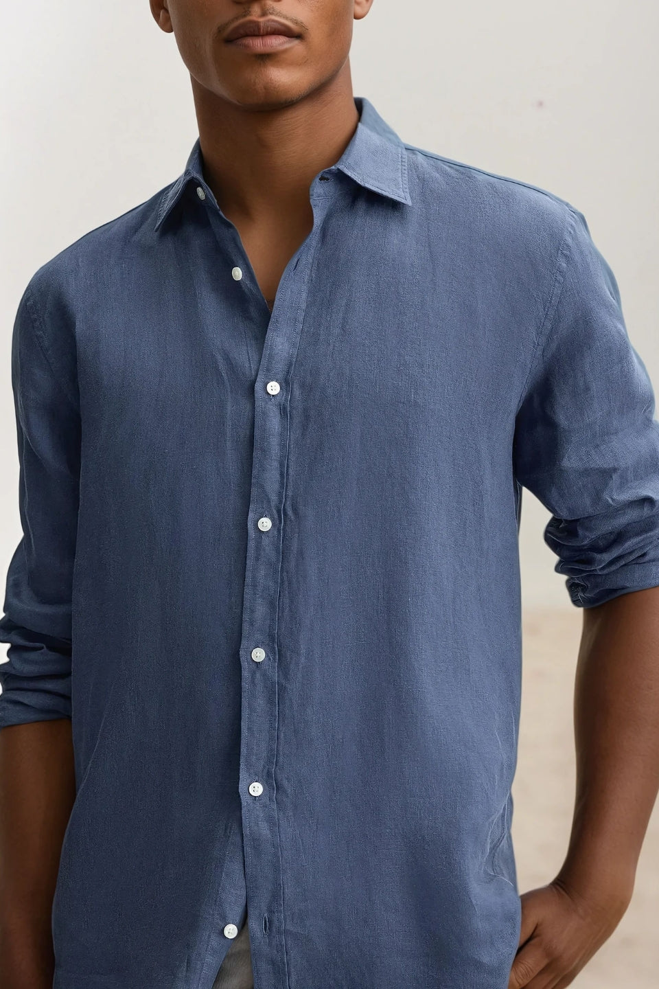 Linen shirt denim