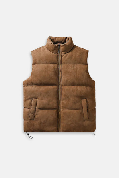 Monte Carlo Suede Gilet – Bruin