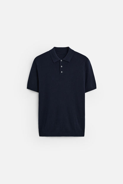 Firenze katoenen Polo - Marine